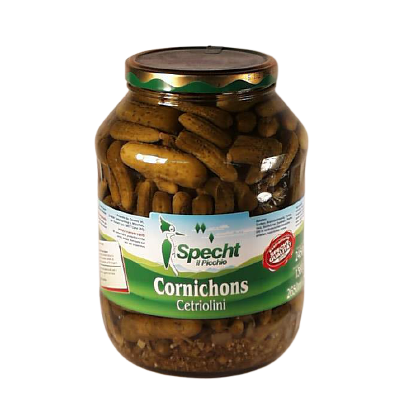 Cetrioli agrod.CORNICHONS 2450g x 2 (2650ml)