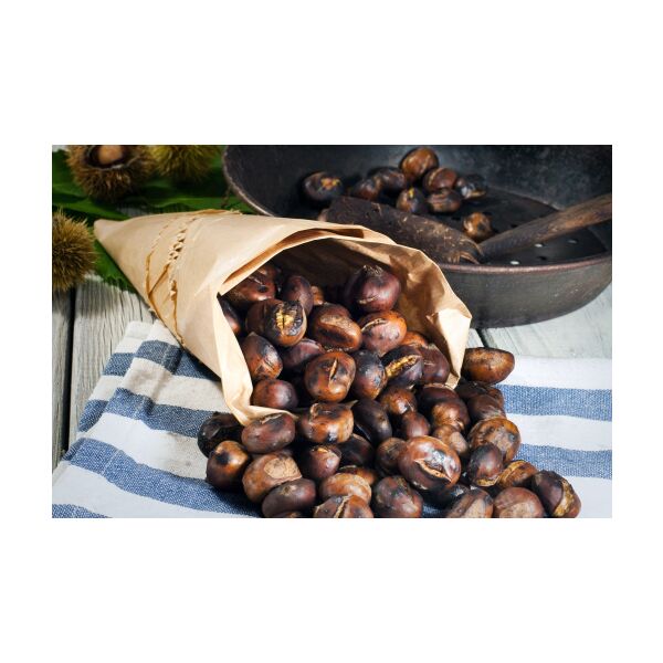 Castagne tostate con guscio 1kgx5 surgelate