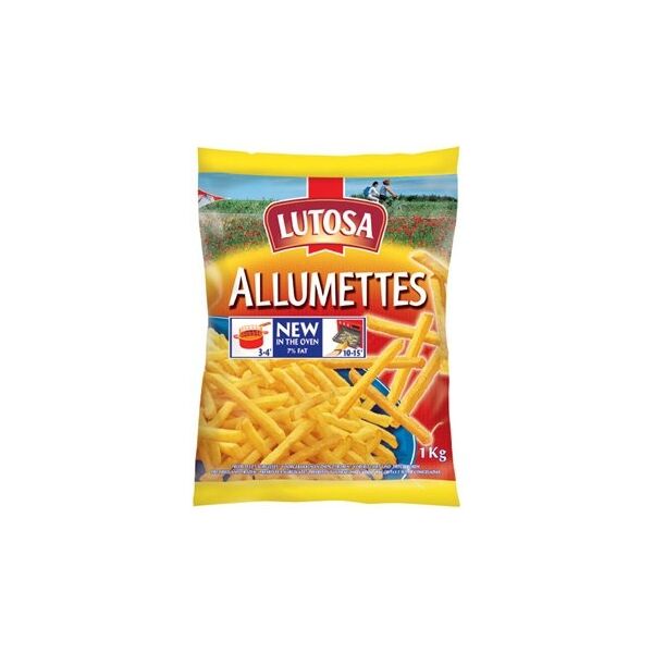 Patatine fritte ALUMETES 7/7mm 1kg x 10 (senza glutine)