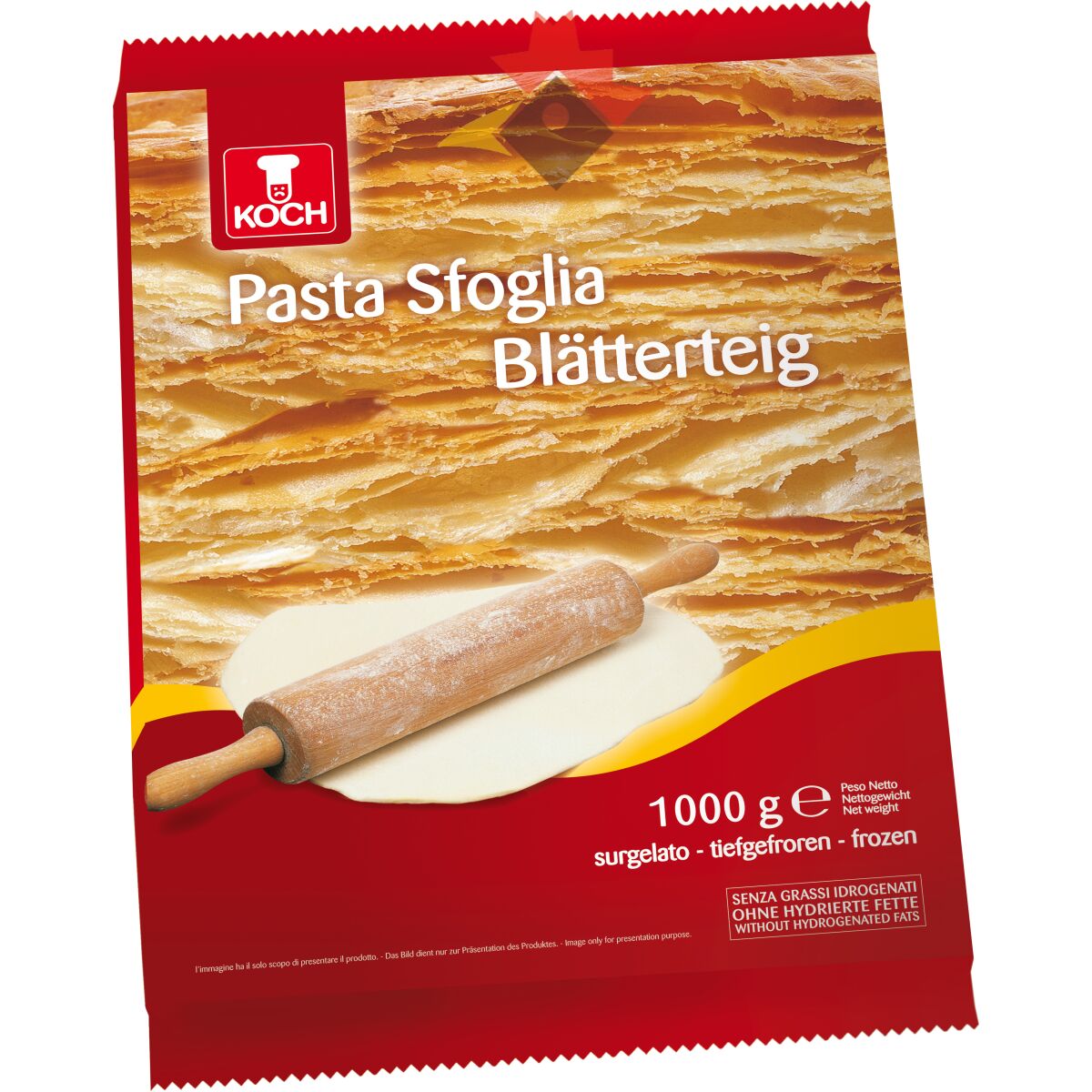 Pasta sfoglia HOTEL 1kg x 10 (x80) cod.0214 - Seppi Onlineshop, 3,41 €