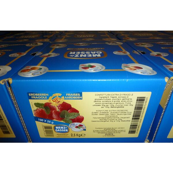 Marmel Porz EXTRA 50% Erdbeer 100 x 25gr M&G cod.30300013