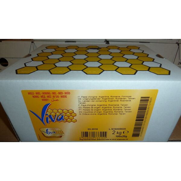 porcellana di miele VIVA 100 x 20gr cod.10430445
