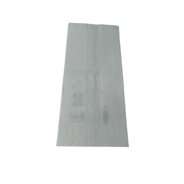 Sacchetti pieghevoli in carta bianca per lunchbox 12+8x27cm 10kg (circa 1.900 pz) cod.10018