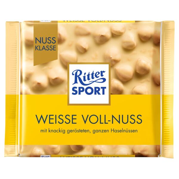 Cioccolato RITTER bianco nocciole 100gr x 10