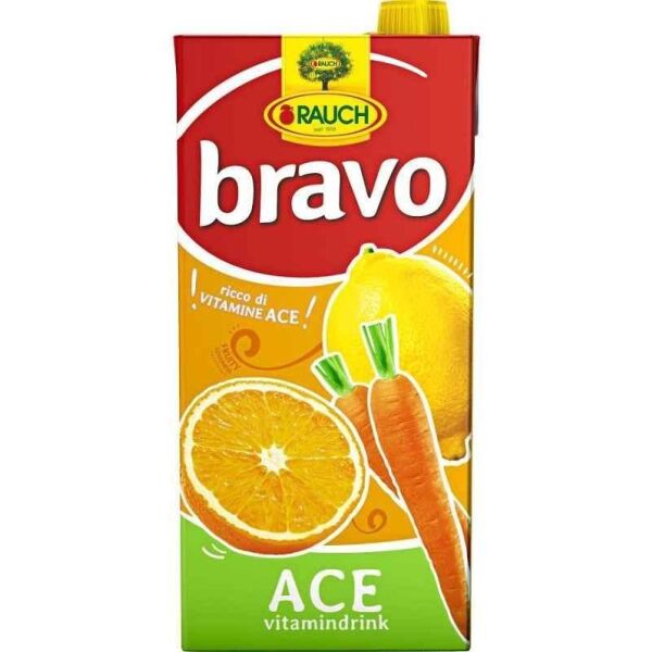 Fruchtsaftgetraenk ACE Bravo Rauch 2ltx6 Tetra (Oran.-Karo.-Zitr.) 