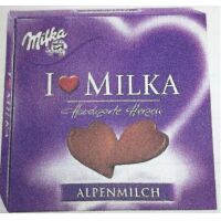 Schokolade Herzen Milka Erdbeer 110gr x 10