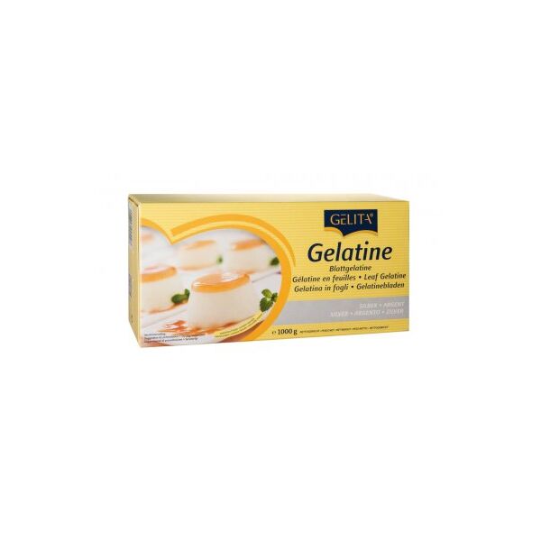 Gelatine Blaetter SILVER 1kg Gelita (400 Blaetter) x25 (vom Schwein)