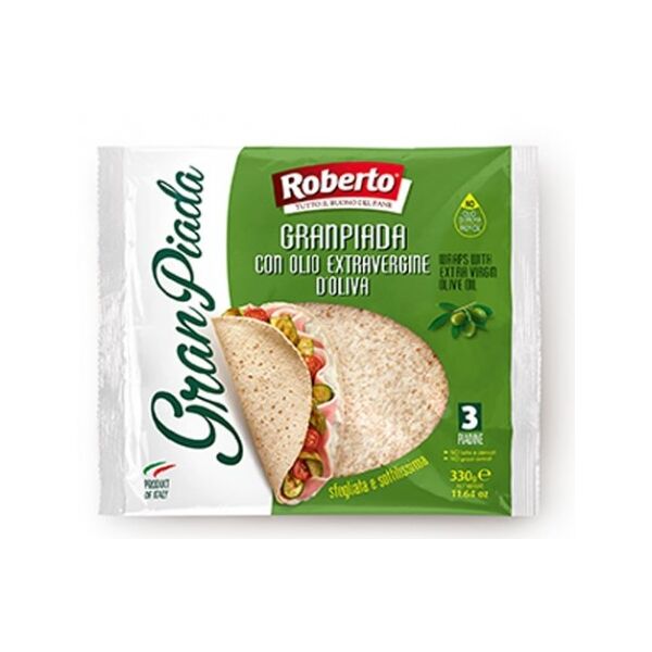Piadina sfogliata 3St=300gr x 10 sottilissima (mit Olivenoel EV)