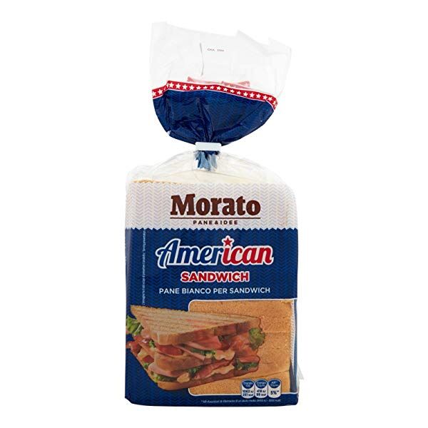 Toastbrot American Sandwich 550gr x 9 Morato (14 Scheiben) 11x11cm (L=4)