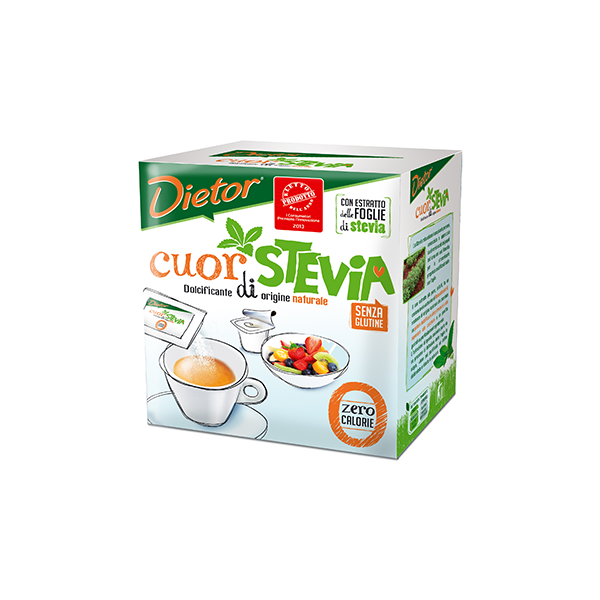 Diaet Brieflzucker Dietor cuor di Stevia 30Briefl.x1gr x 24