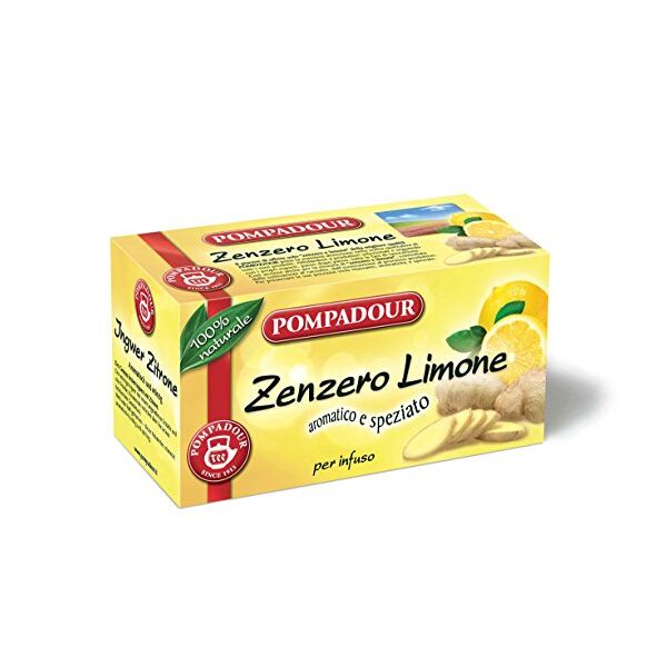 Tee Ingwer / Zitrone Pompadour 20 Filter x 12 Bio (glutenfrei) cod.71932