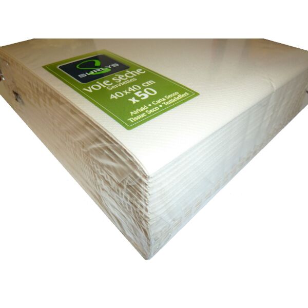 Tovaglioli CHAMPAGNE 40x40cm carta a secco 50pz x 20 cod.TOUN130