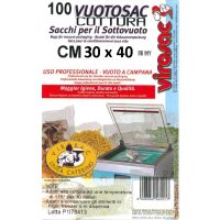 Sacchi nylon per sottov. per cottura 30x40 95MY  100pz/cf...