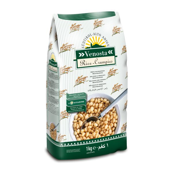 Fiocchi di cereali Rice Crumpies 1kg x 6 Venosta cod.5330 (L.8 P.48)
