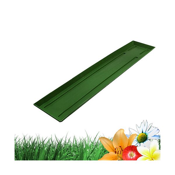 Fioriera in plastica base verde 60cm