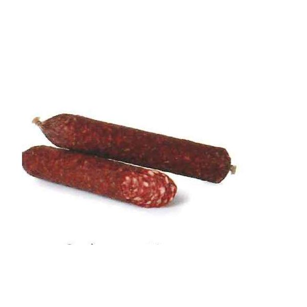 Salame salsicca piccante (NAPOLI) Pavoncelli 4pz=circa 2,1kgx10 (l:ca.32cm,diam.ca.4cm)cod.10275