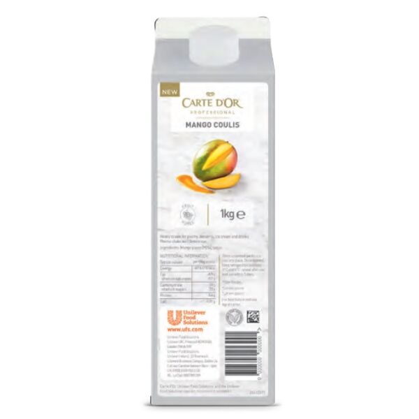 Fruchtmark frisch Mango 93% 1kg x 6 FRUITIERE cod.27615