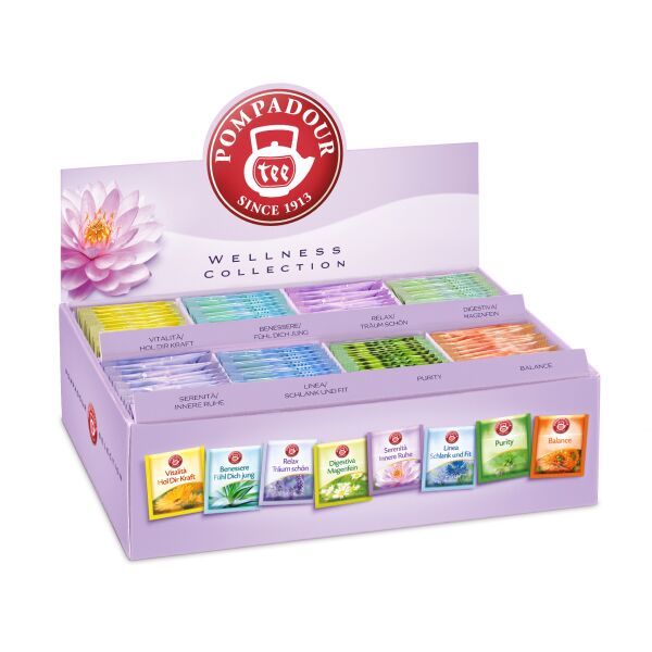 Te POMPADOUR Wellness Collection 8 tipi x 15 bustine = 120 bustine cod.77553