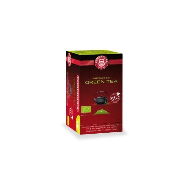Tee POMPADOUR Gruentee GREEN TEA PREMIUM BIO 20Filter x 10 cod.66369
