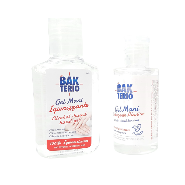 Gel Mani Hand BAKTERIO Gel Mani Igienizzante 60ml x 50 cod.BK017