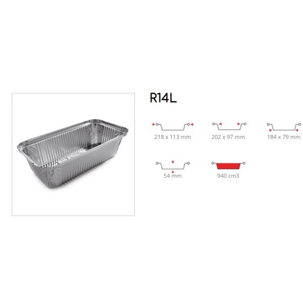 Coperchi per contenitore alu R14L 100pzx10 cod.F1504ES