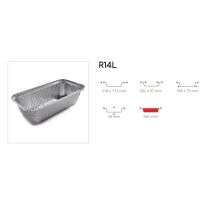 Behaelter Alu R14L DECKEL 100Stx10 (L.12)