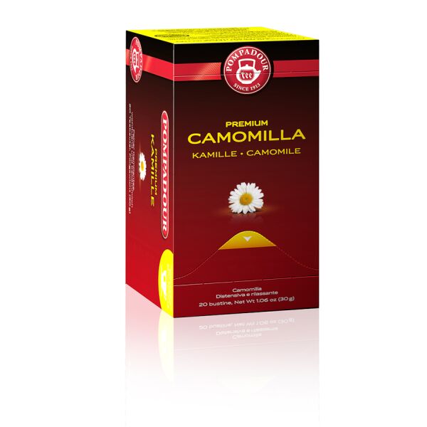 Tè POMPADOUR Camomilla PREMIUM BIO 1,5grx20filtri x 10 cod.66250