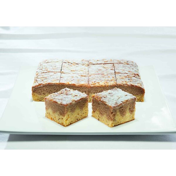 Torte Pfalz. Nuss Karamell Blechk. 1,55kg x 3 geschn. 24 Port. cod.551 (L.8)