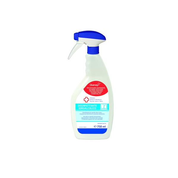 Det. disinfettante Idroalcolico GAMMA (superfici dure) 750mlx12 Diversey cod.H99692