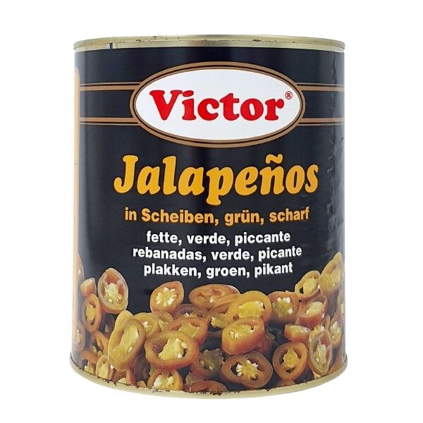Peperoni JALAPENOS Scheiben, gruen, scharf 3/1x6 VICTOR 