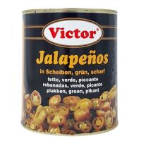 Peperoni JALAPENOS Scheiben, gruen, scharf 3/1x6 VICTOR 