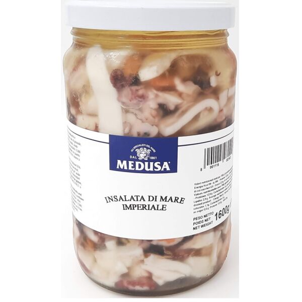 Meeresfruechtesalat Imperiale MEDUSA in oel Netto 1600gr x 4