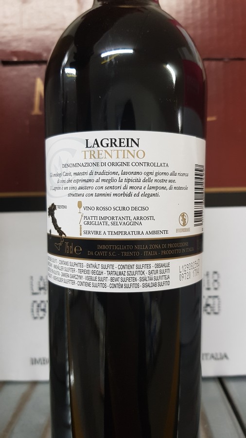 Wein ROT 7/10x6 Lagrein Trentino DOC 2021 CAVIT Mastri Vernacoli 12,5, 6,70  €
